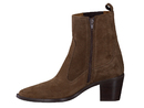 Alpe boots with heel brown