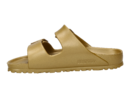 Birkenstock tongs gold