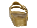 Birkenstock tongs gold