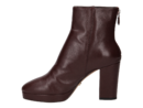 Lola Cruz boots with heel bordeaux