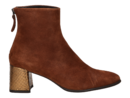 Zinda boots met hak cognac