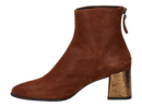 Zinda boots met hak cognac