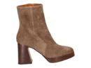 Angel Alarcon boots with heel taupe