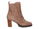 Cervone boots met hak beige