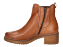 Pitillos boots met hak cognac