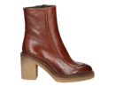 Triver Flight boots met hak cognac