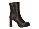 Zinda boots with heel brown