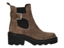 Alpe boots with heel taupe