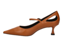 Lola Cruz pump cognac