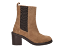 Belang boots with heel taupe