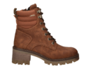 Jeep boots with heel cognac