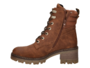 Jeep boots with heel cognac